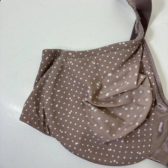 Olga Gentle Lift Underwire Bra Polka Dots Size 42DD - Picture 3 of 6